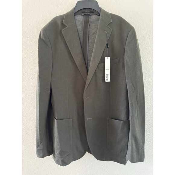 bar III Slim-Fit Knit Sport Coat blazer size 40R dark Green casual soft tailored - Picture 4 of 16